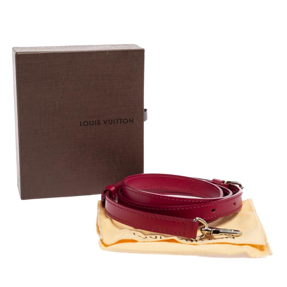 Women's Louis Vuitton Fuchsia Leather Adjustable Shoulder Bag Strap
