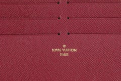 Louis Vuitton Fuchsia Leather Card Holder Felicie Insert 1217lv18