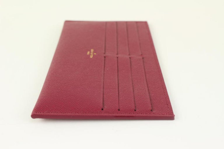 Louis Vuitton Fuchsia Leather Card Holder Felicie Insert 1217lv18