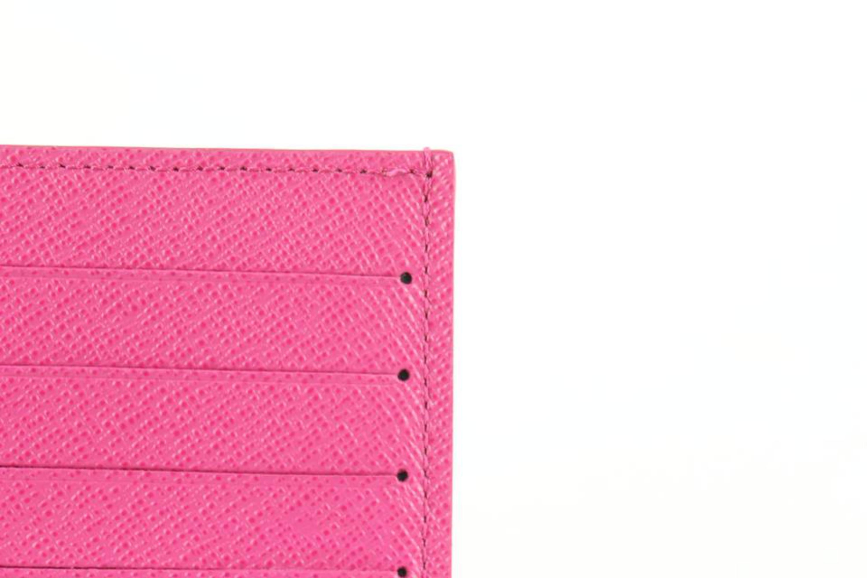 Louis Vuitton Fuchsia Leather Card Holder Felicie Insert 1222lv37 7