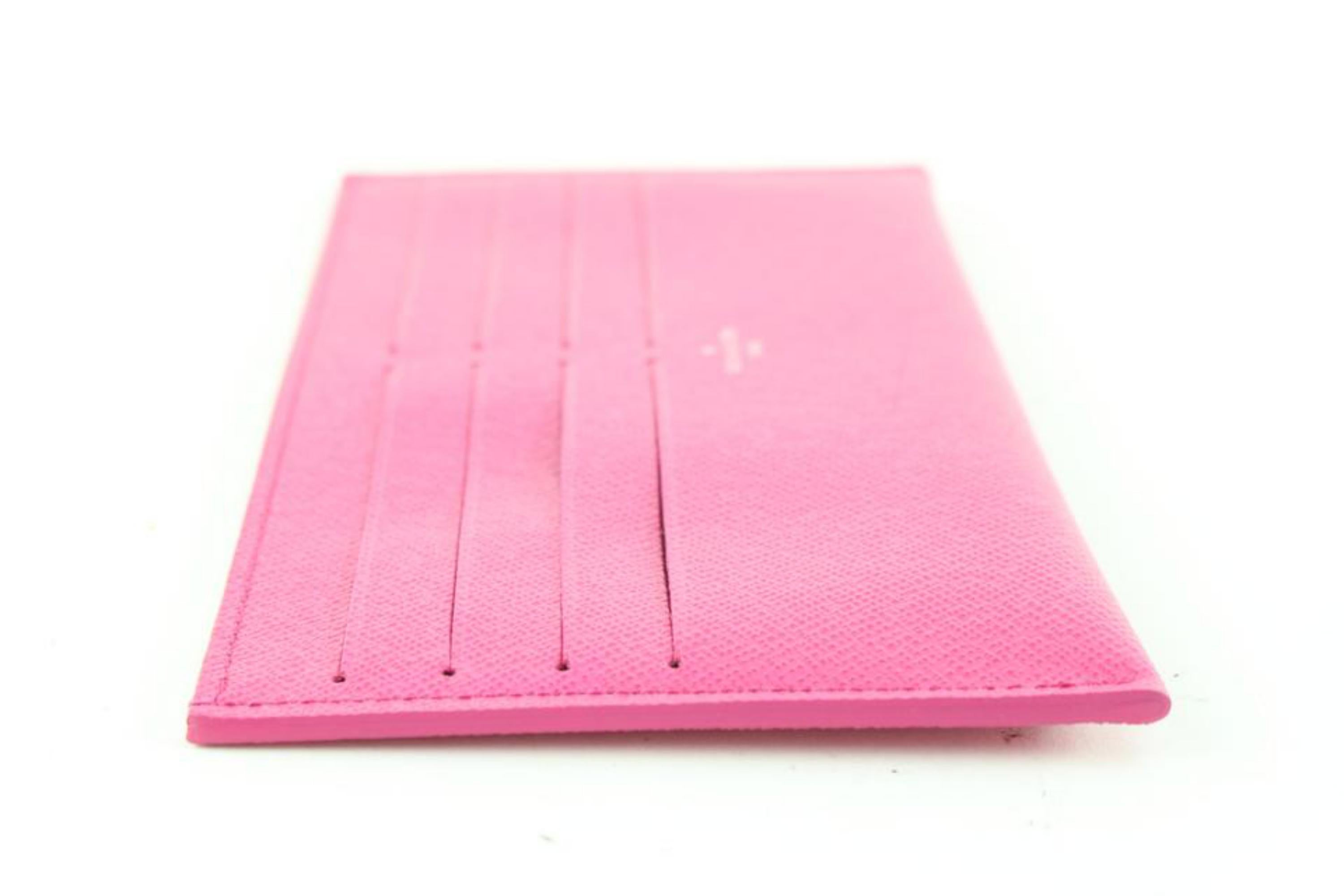 Louis Vuitton Fuchsia Leather Card Holder Felicie Insert 1222lv37 3