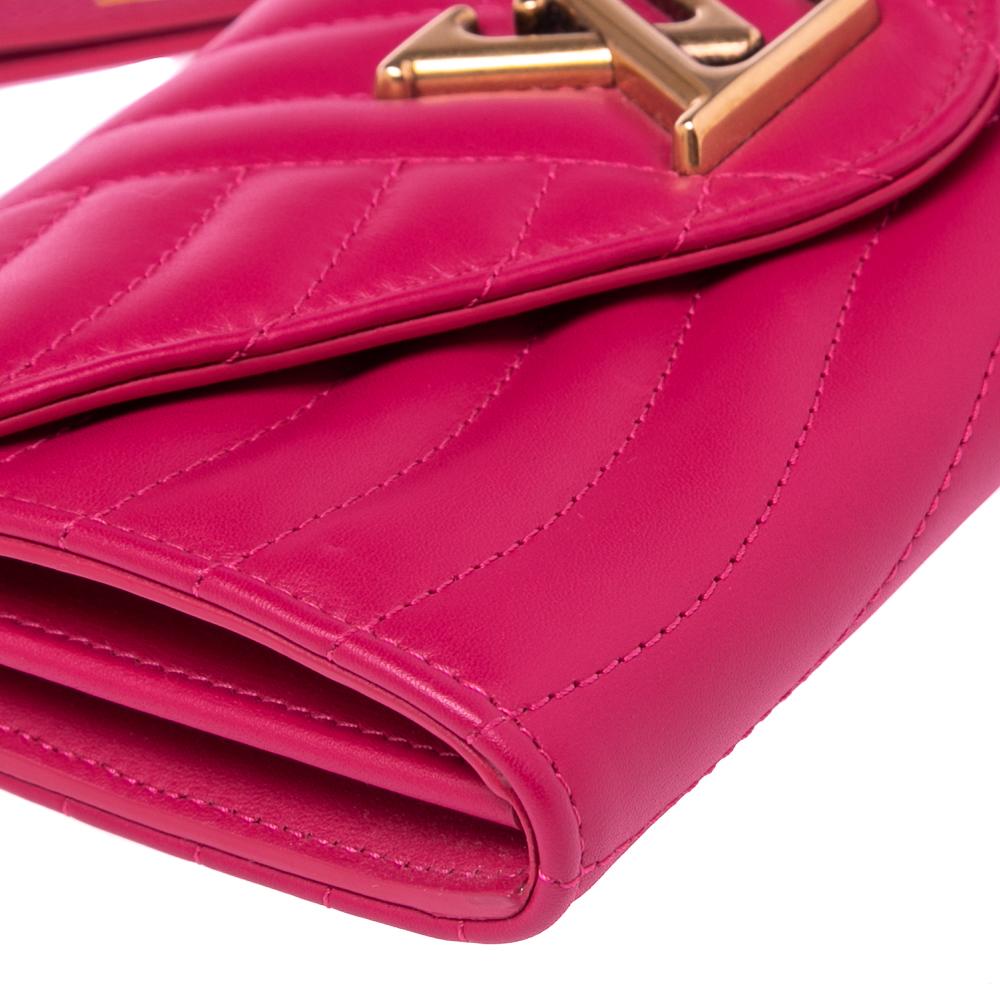 Louis Vuitton Fuchsia Leather New Wave Long Wallet For Sale at 1stDibs