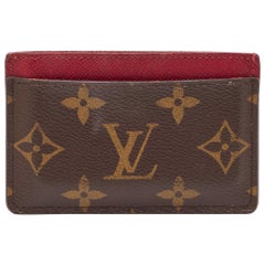 Louis Vuitton Fuchsia Monogram Canvas and Leather Card Holder