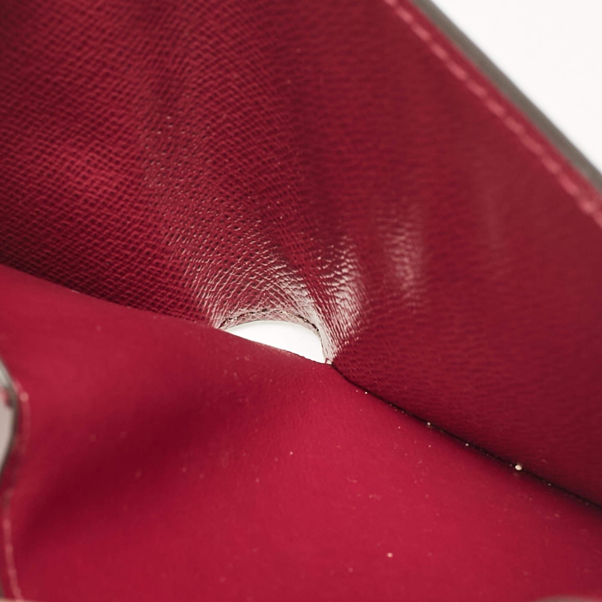 Marrone Portafoglio Louis Vuitton Monogram fucsia in tela e pelle in vendita