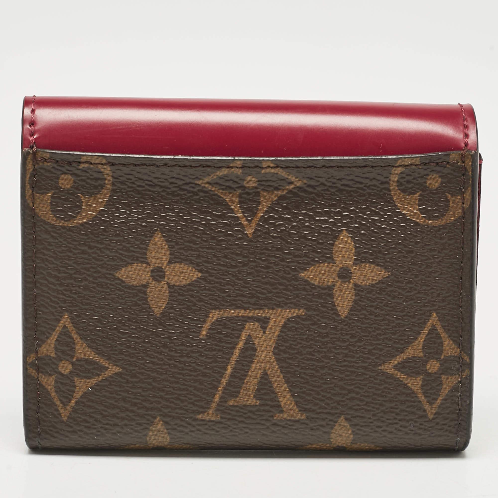 Portafoglio Louis Vuitton Monogram fucsia in tela e pelle in vendita 1