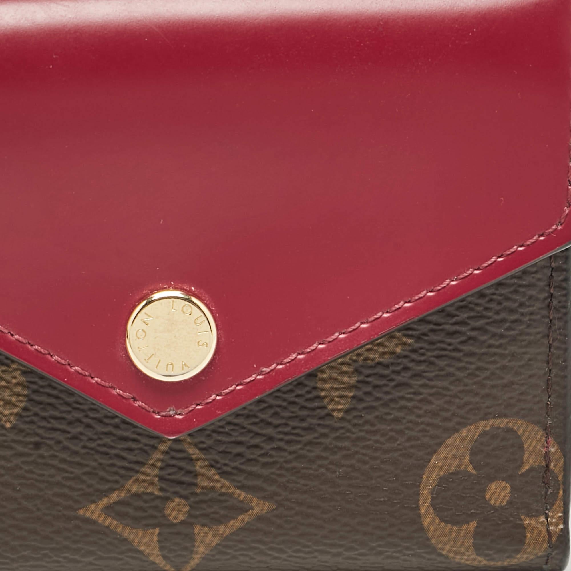 Portafoglio Louis Vuitton Monogram fucsia in tela e pelle in vendita 2