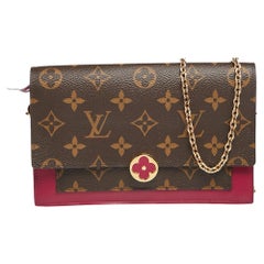 Louis Vuitton Flore Chain Wallet Monogram Brown/Rose Ballerine in Coated  Canvas/Calfskin with Gold-tone - US