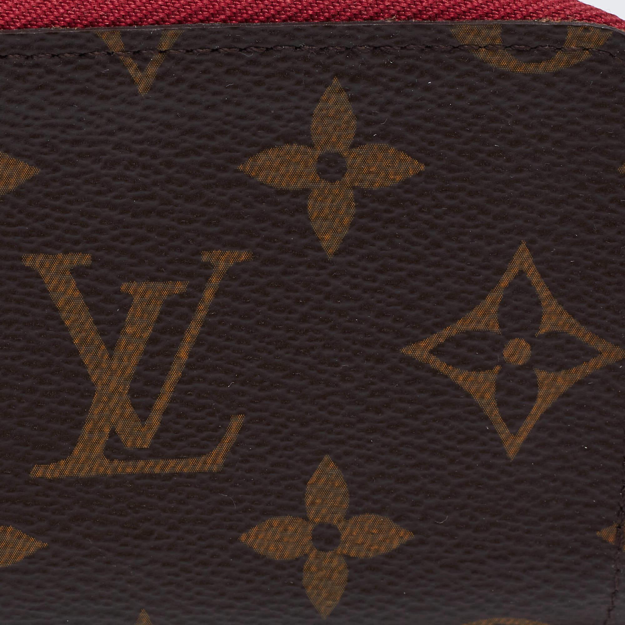 Louis Vuitton Fuchsia Monogram Canvas Multicartes Zippy Wallet 3