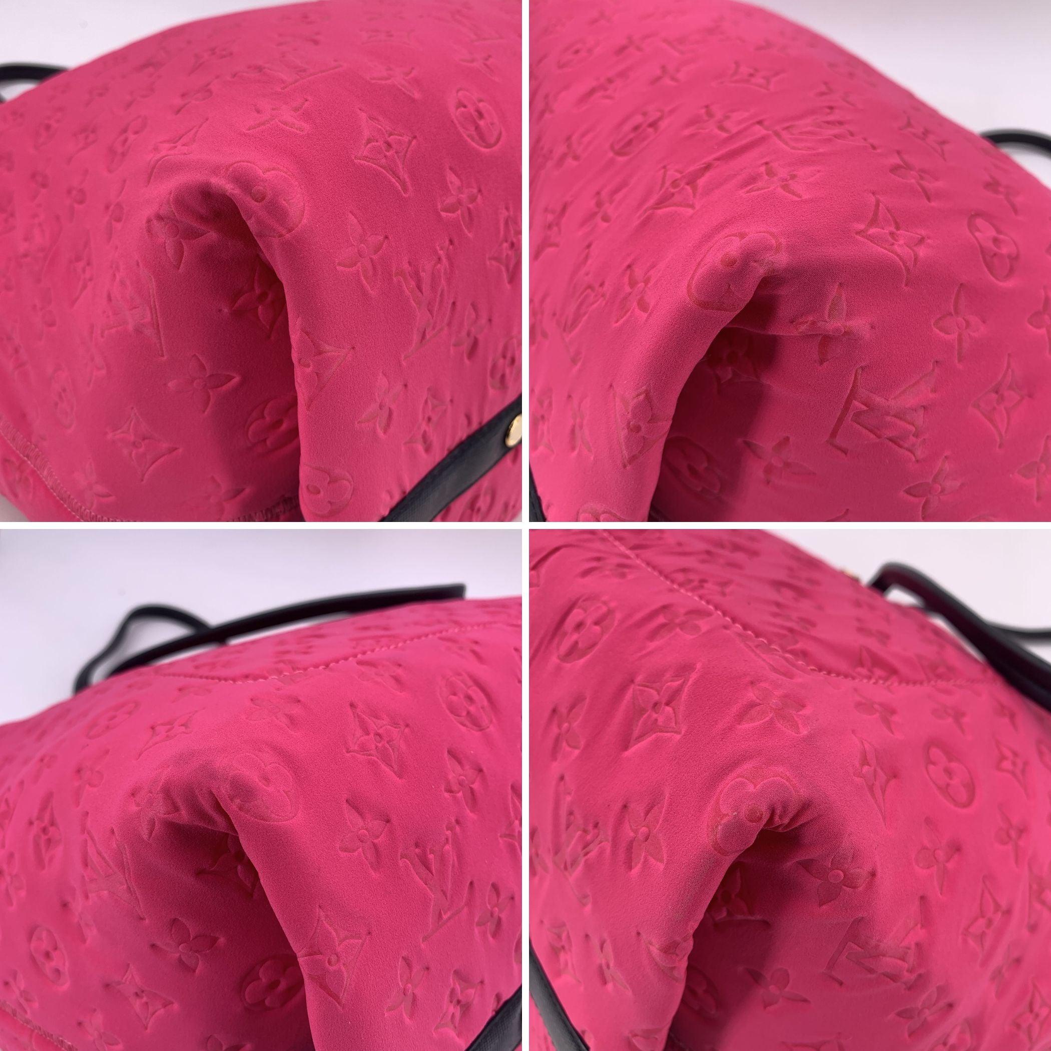 Louis Vuitton Fuchsia Monogram Neoprene Scuba MM Tote Bag 1