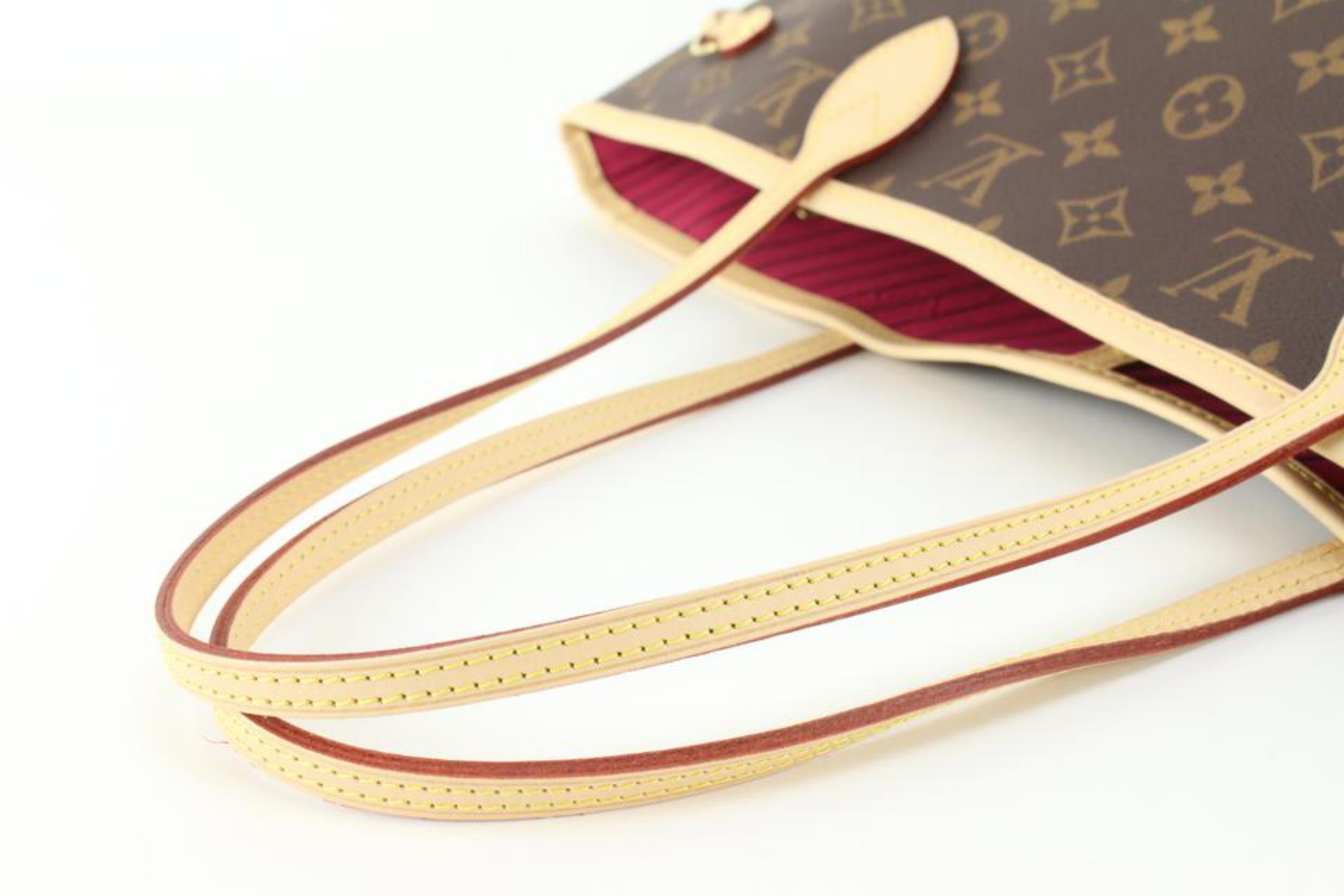 Louis Vuitton Fuchsia Monogram Neverfull MM Tote Bag 98lz89s 5