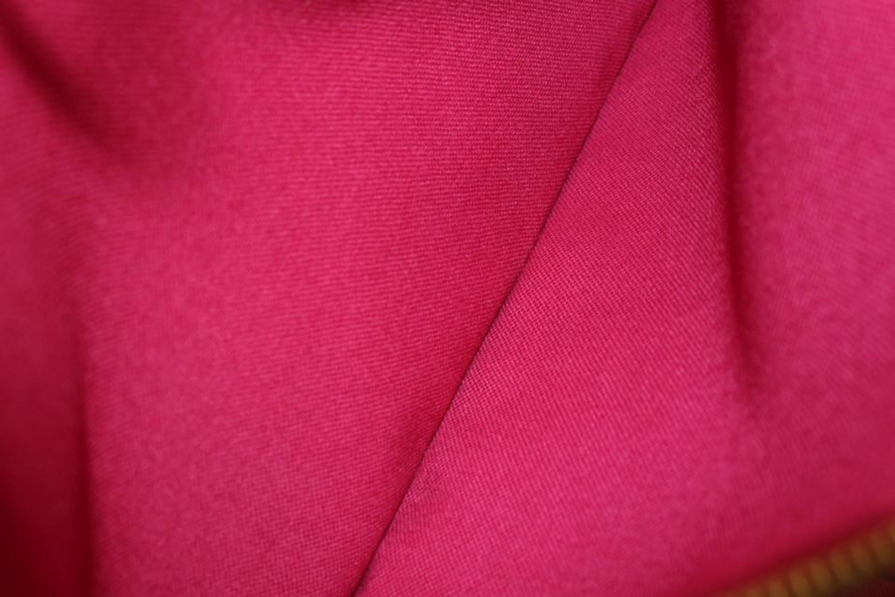 Louis Vuitton Fuchsia Monogram Neverfull MM Tote Bag 98lz89s In New Condition In Dix hills, NY