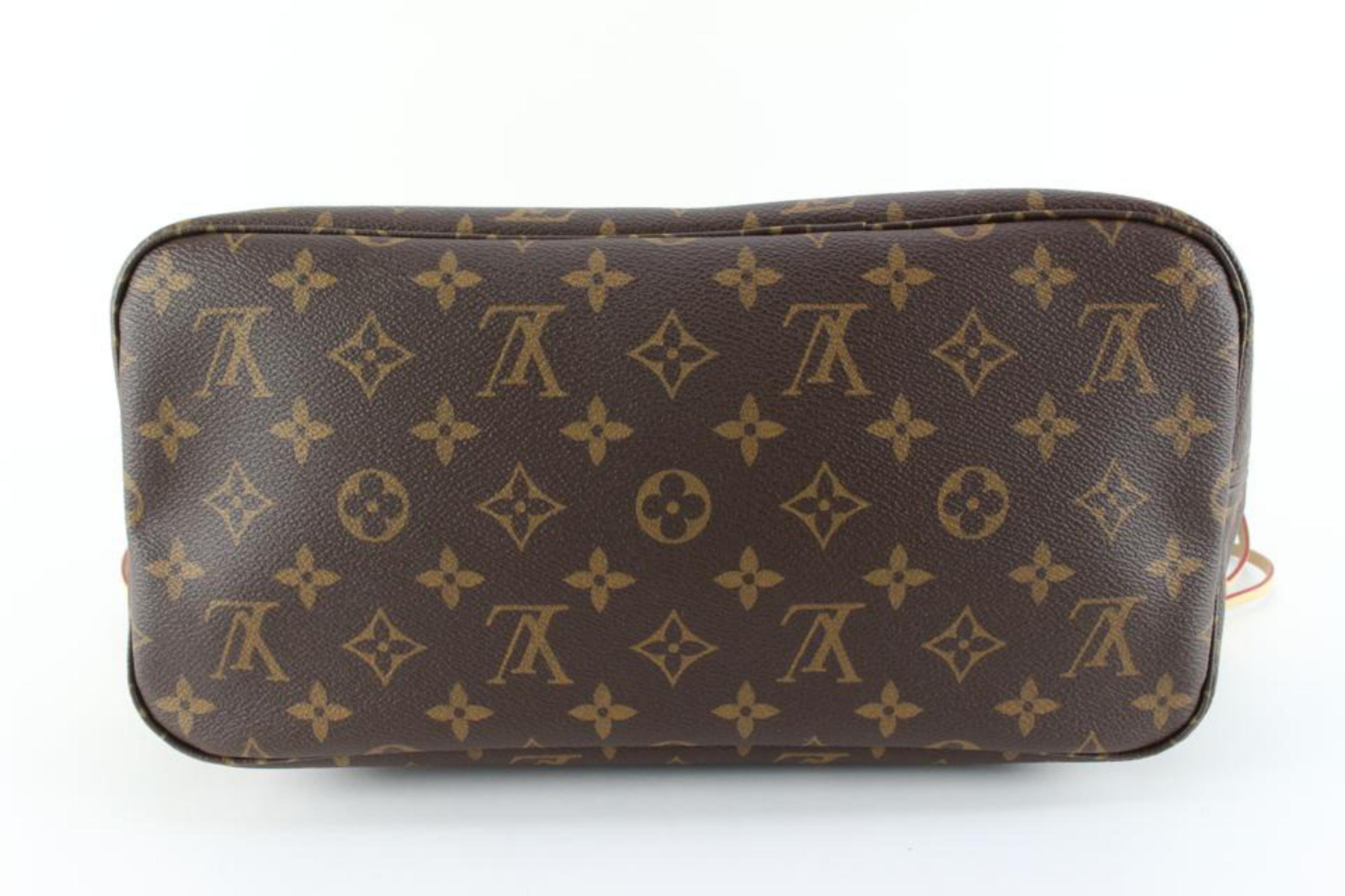 Women's Louis Vuitton Fuchsia Monogram Neverfull MM Tote Bag 98lz89s