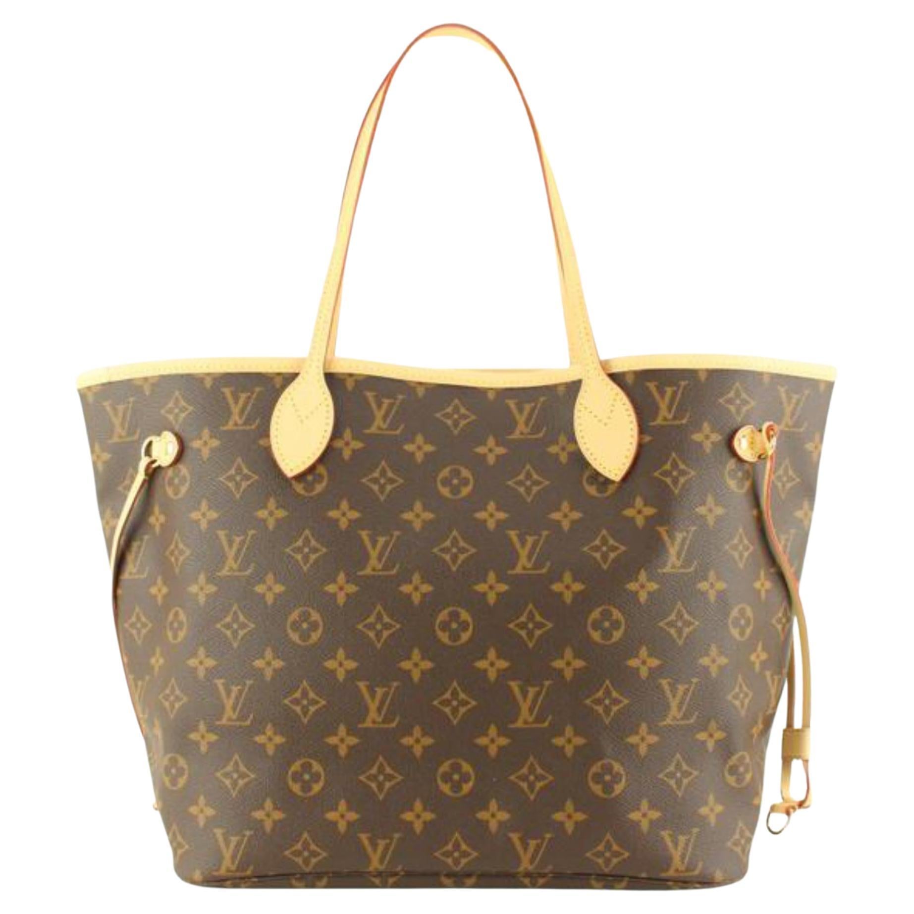 Louis Vuitton Fuchsia Monogram Neverfull MM Tote Bag 98lz89s