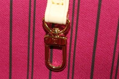 Louis Vuitton Fuchsia Monogram Neverfull MM Tote with Pouch 15lk824s