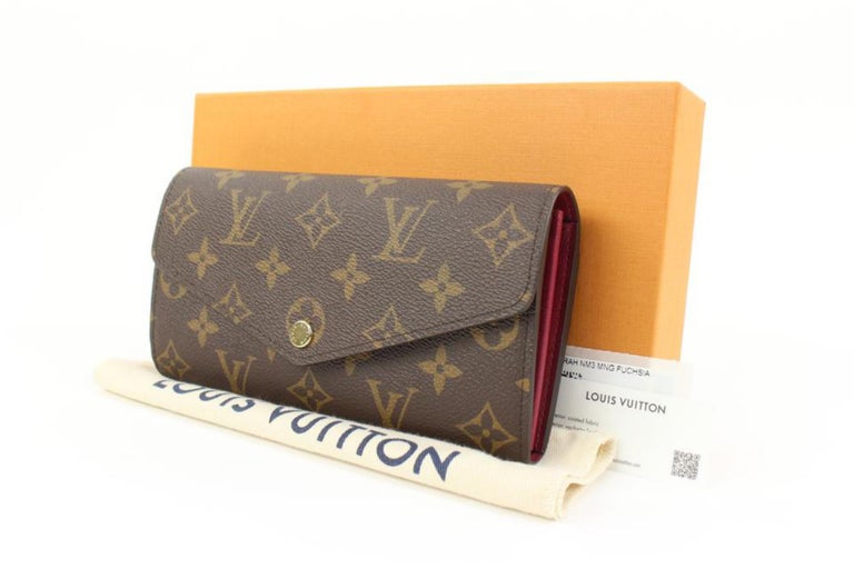 Louis Vuitton Blush Pink EPI Leather Sarah Long Flap Wallet 18lvs18