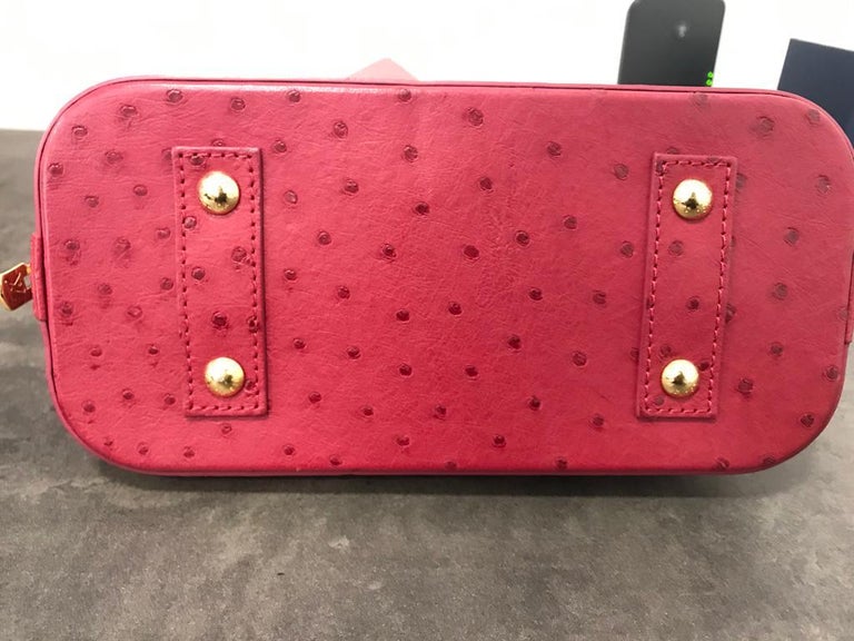 Louis Vuitton Ostrich Capucines BB - Pink Handle Bags, Handbags - LOU586770