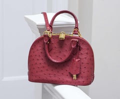 Louis Vuitton Fuchsia Ostrich Alma BB Bag