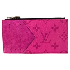 Louis Vuitton Fuchsia Taigarama Monogram Coin Card Holder
