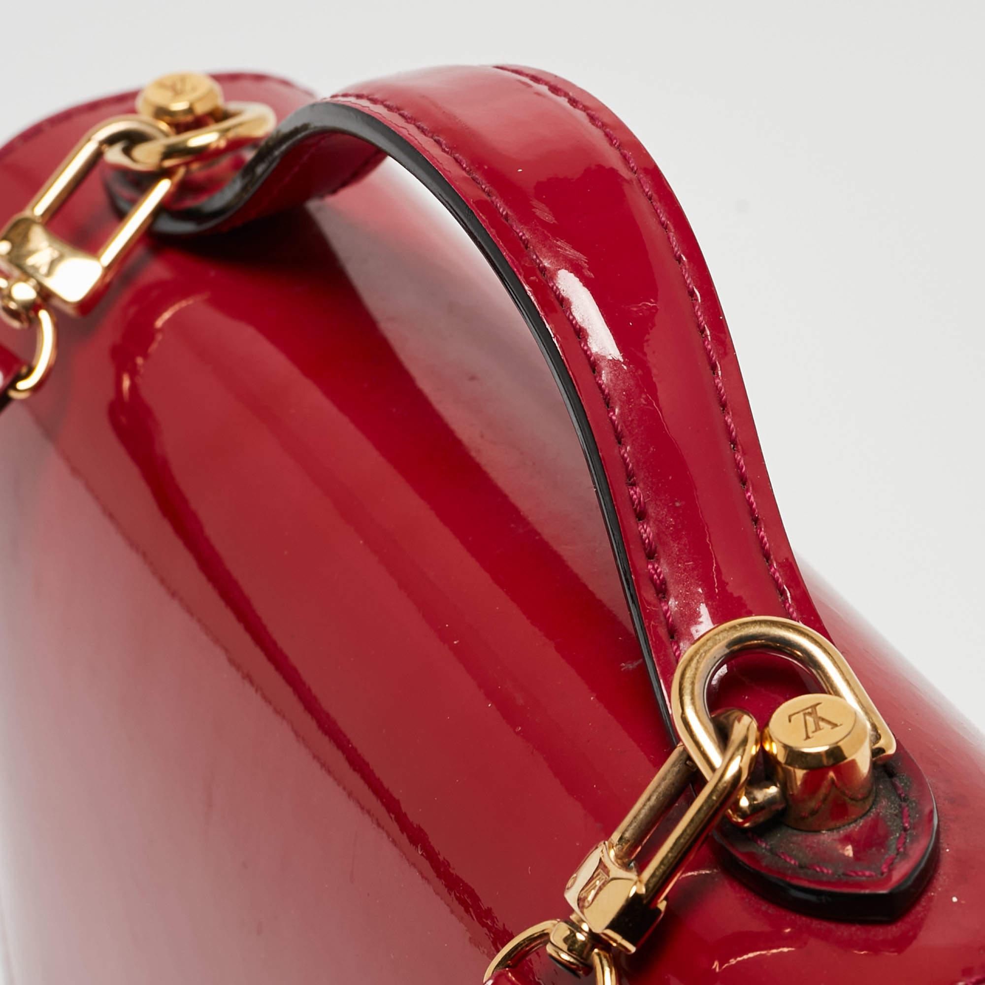 Louis Vuitton Fuchsia Vernis Monceau BB Bag For Sale 7
