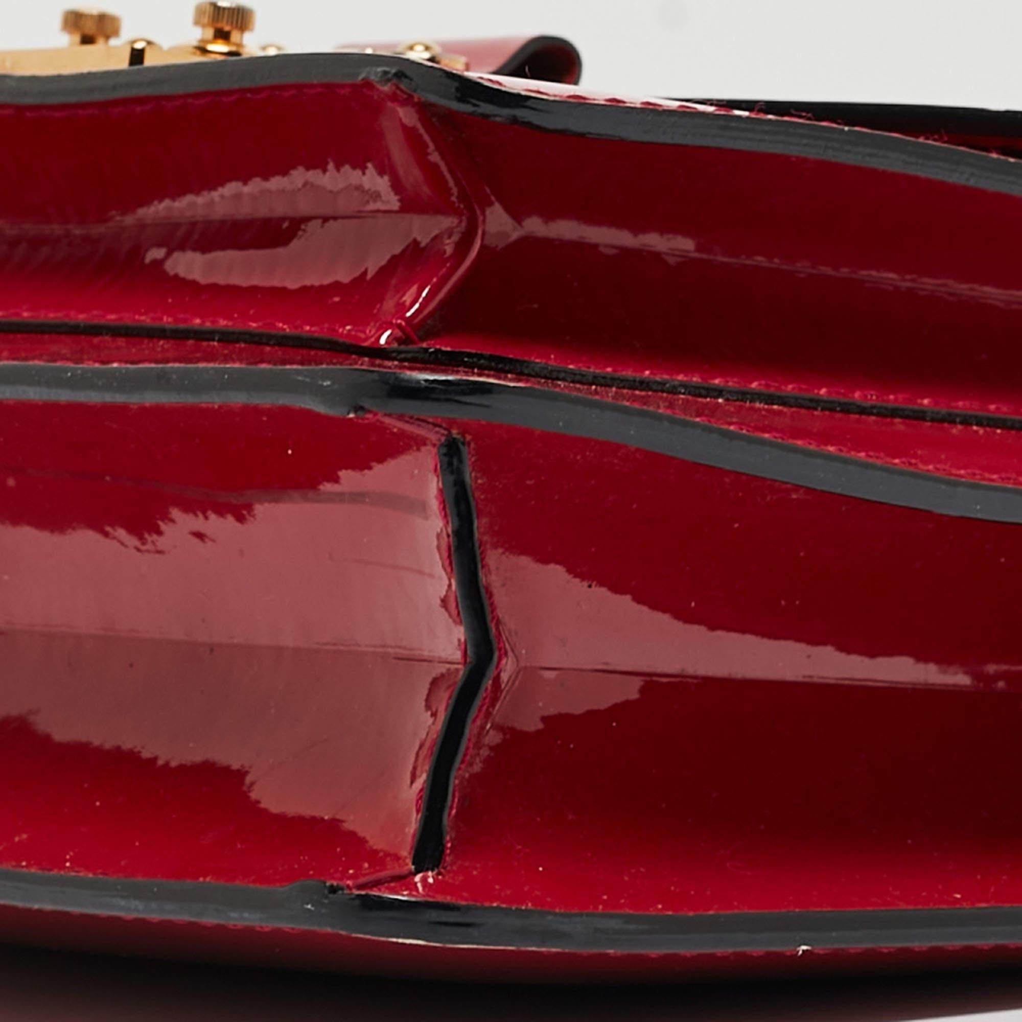 Louis Vuitton Fuchsia Vernis Monceau BB Bag For Sale 10