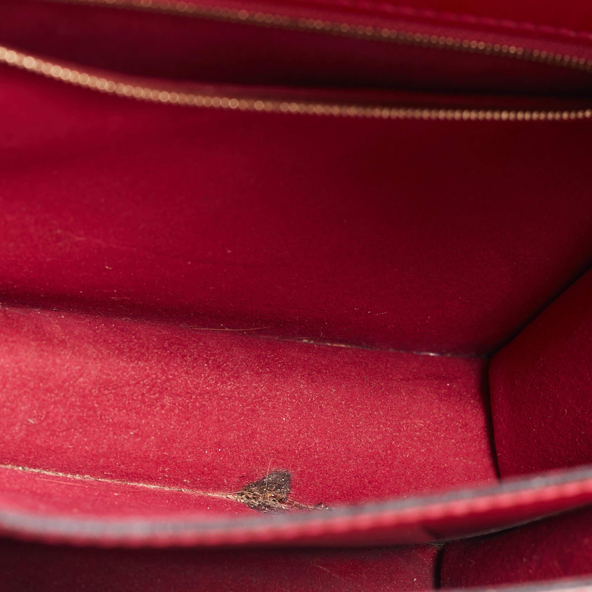 Louis Vuitton Fuchsia Vernis Monceau BB Tasche im Zustand „Gut“ im Angebot in Dubai, Al Qouz 2
