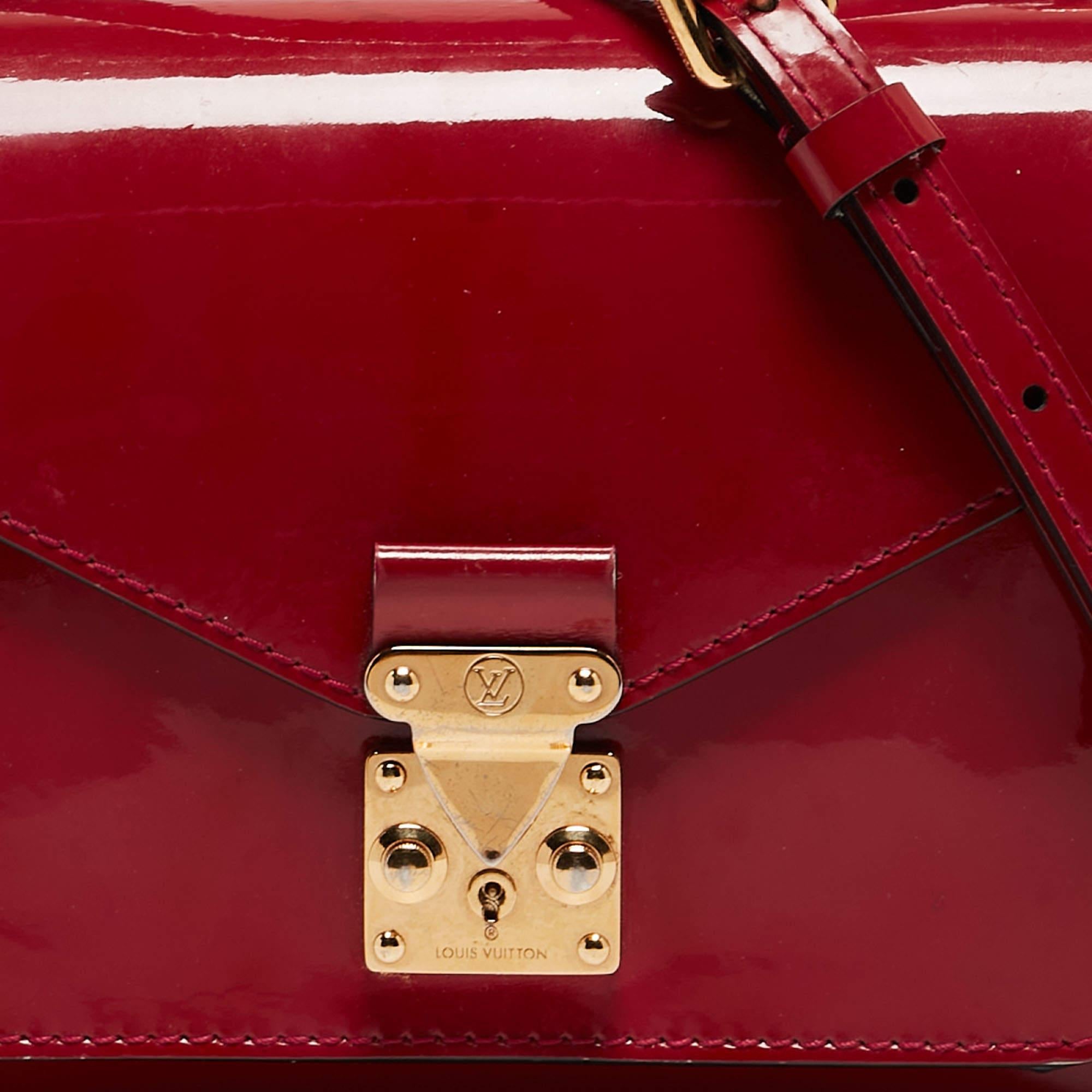 Louis Vuitton Fuchsia Vernis Monceau BB Bag For Sale 4