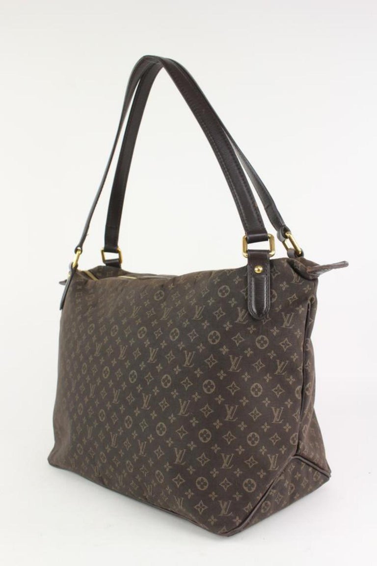 Louis Vuitton Fusain Brown Monogram Mini Lin Idylle Ballade Hobo Bag  3LZ1022 at 1stDibs