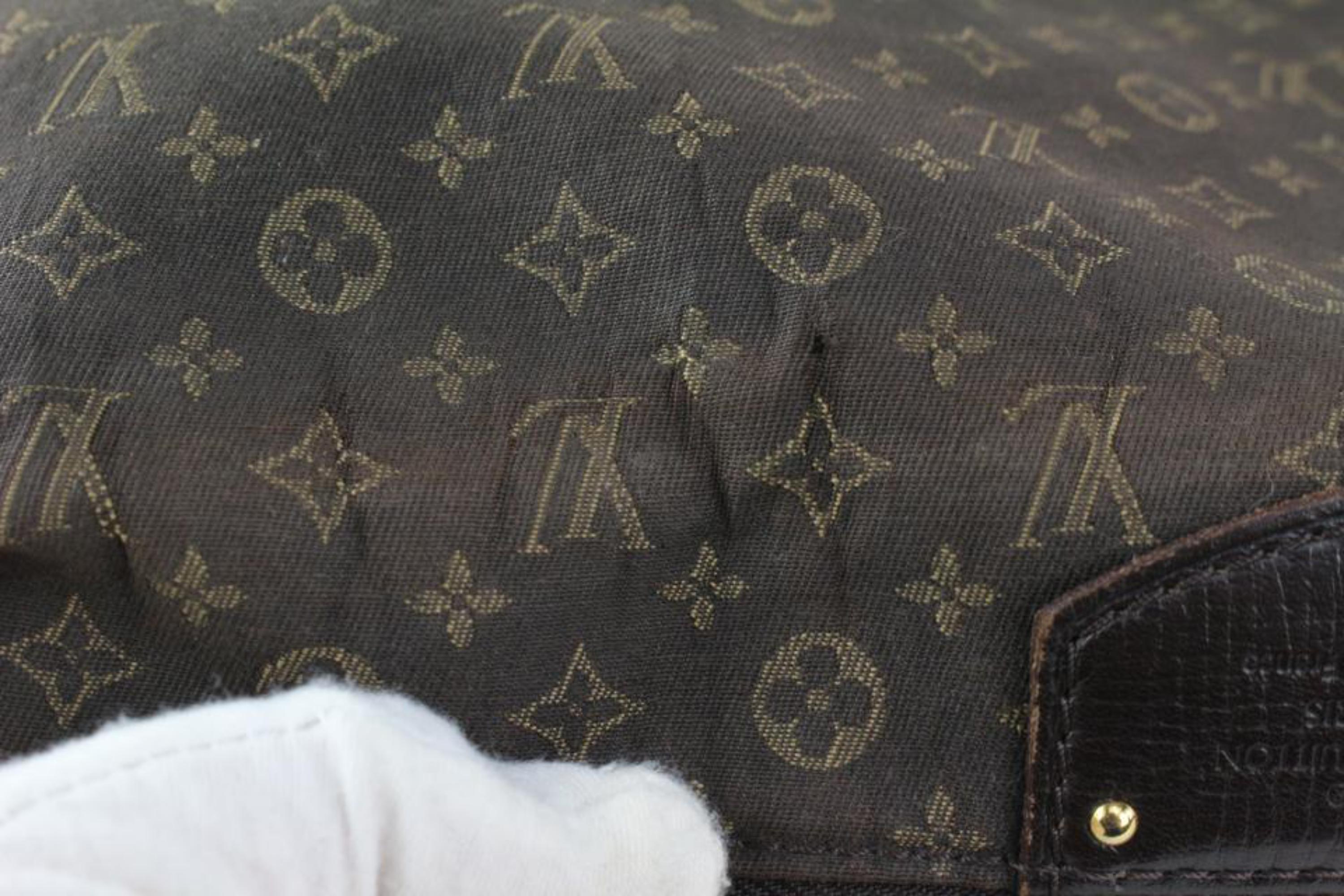 Louis Vuitton Fusain Brown Monogram Mini Lin Idylle Ballade Hobo Bag 3LZ1022 6