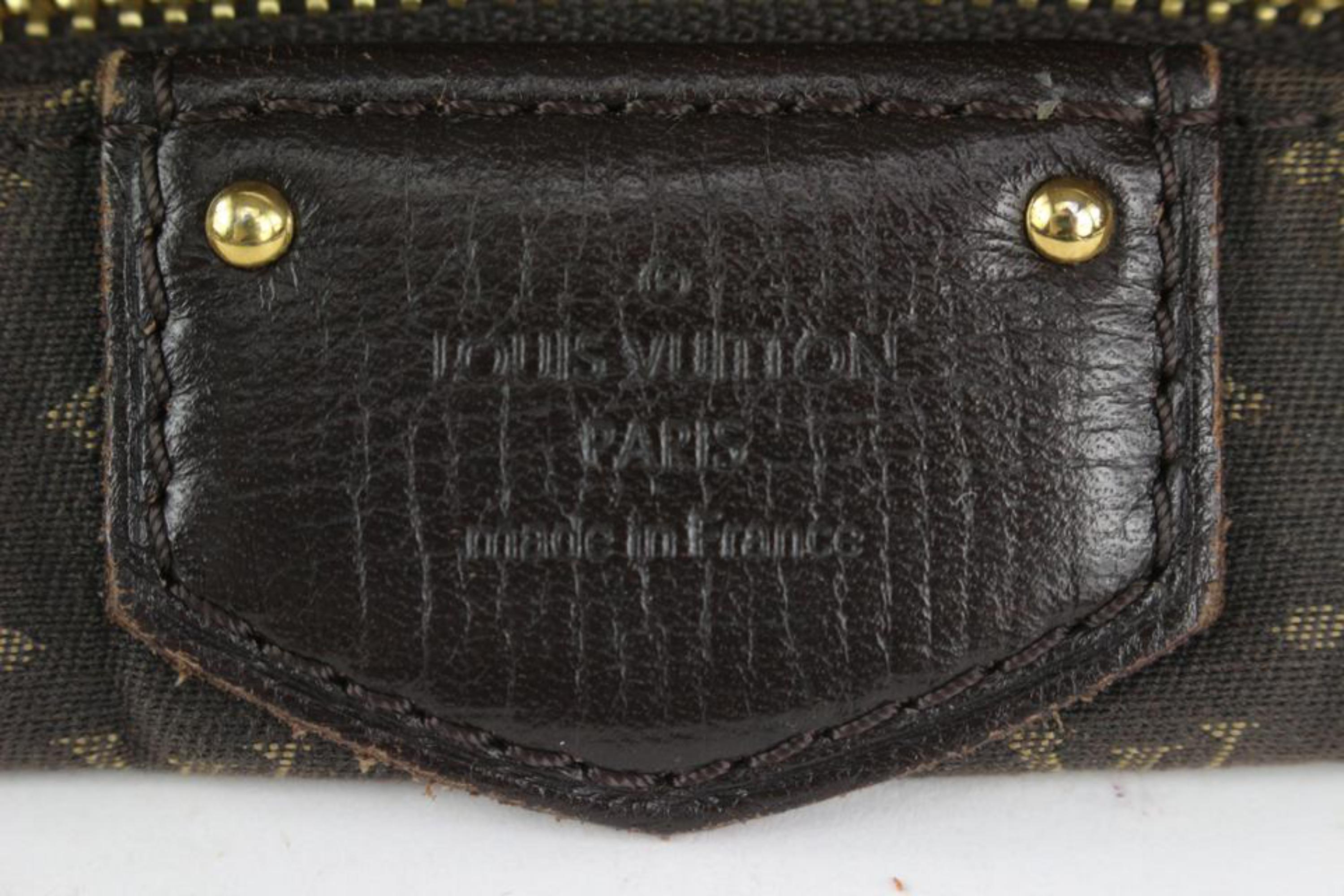 Louis Vuitton Fusain Brown Monogram Mini Lin Idylle Ballade Hobo Bag 3LZ1022 3