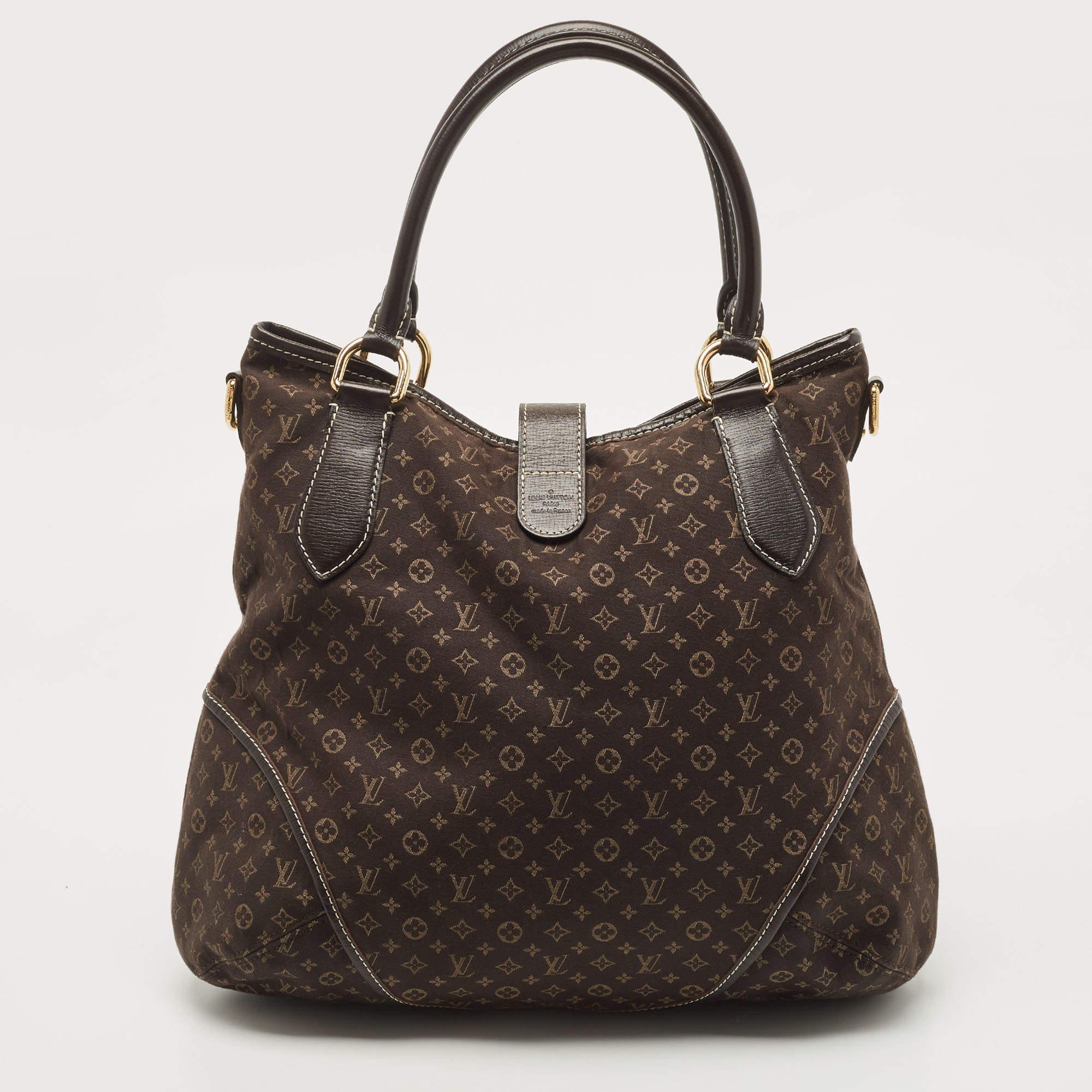 Louis Vuitton Fusain Monogram Idylle Canvas Elegie Bag For Sale 9
