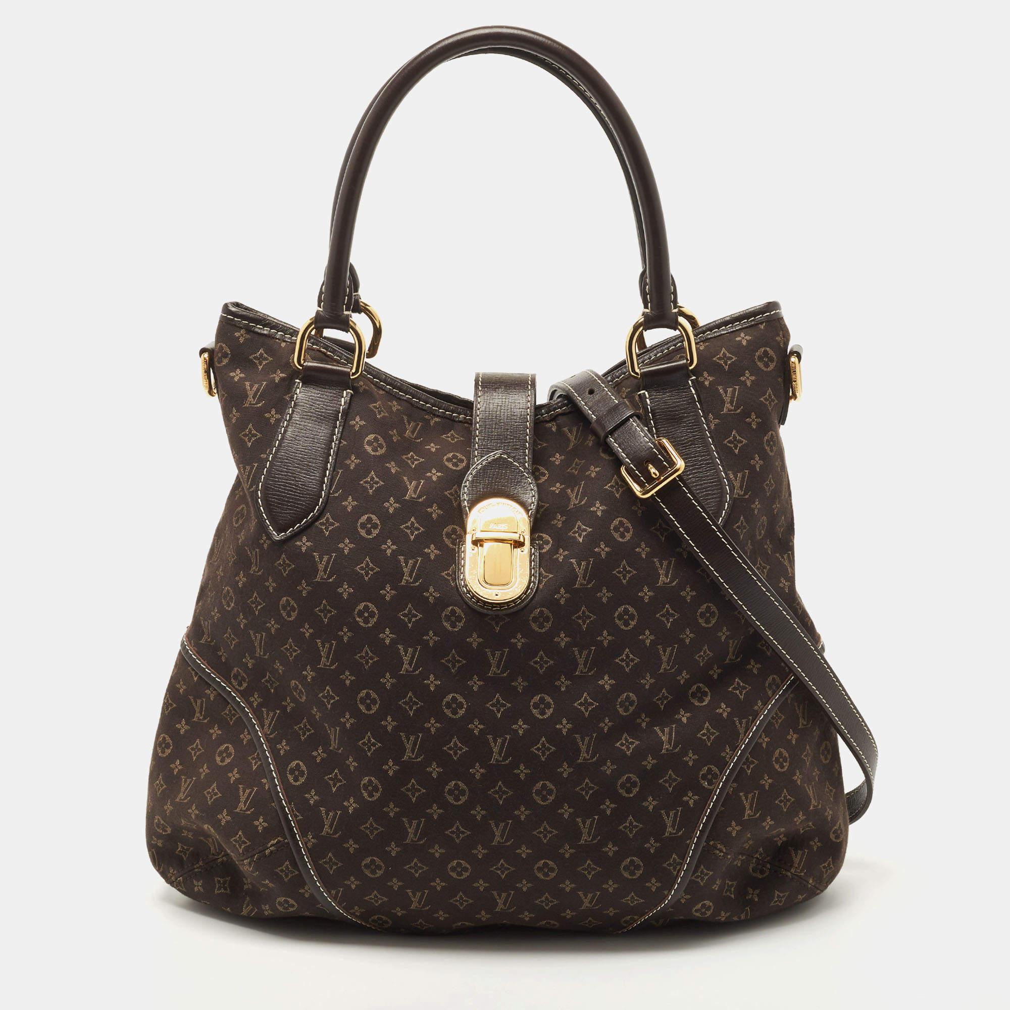 Louis Vuitton Fusain Monogram Idylle Canvas Elegie Bag For Sale 12