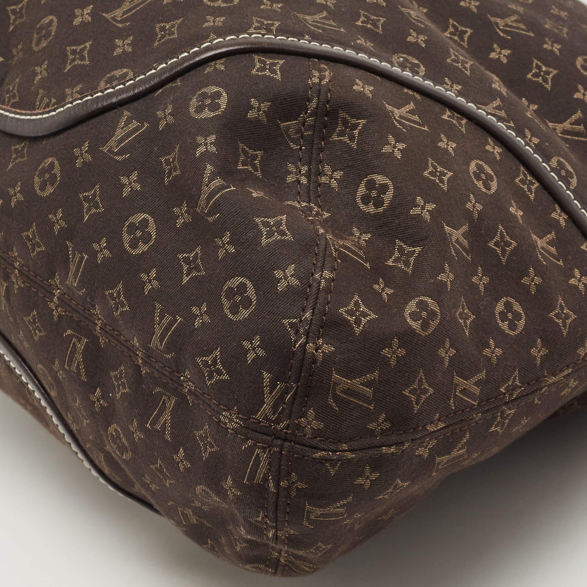 Louis Vuitton Fusain Monogrammierte Idylle Canvas Elegie-Tasche aus Segeltuch im Zustand „Gut��“ in Dubai, Al Qouz 2