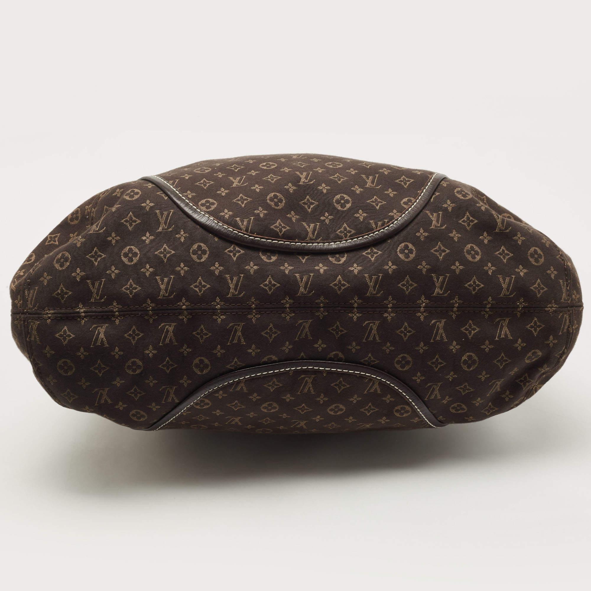 Women's or Men's Louis Vuitton Fusain Monogram Idylle Canvas Elegie Bag For Sale