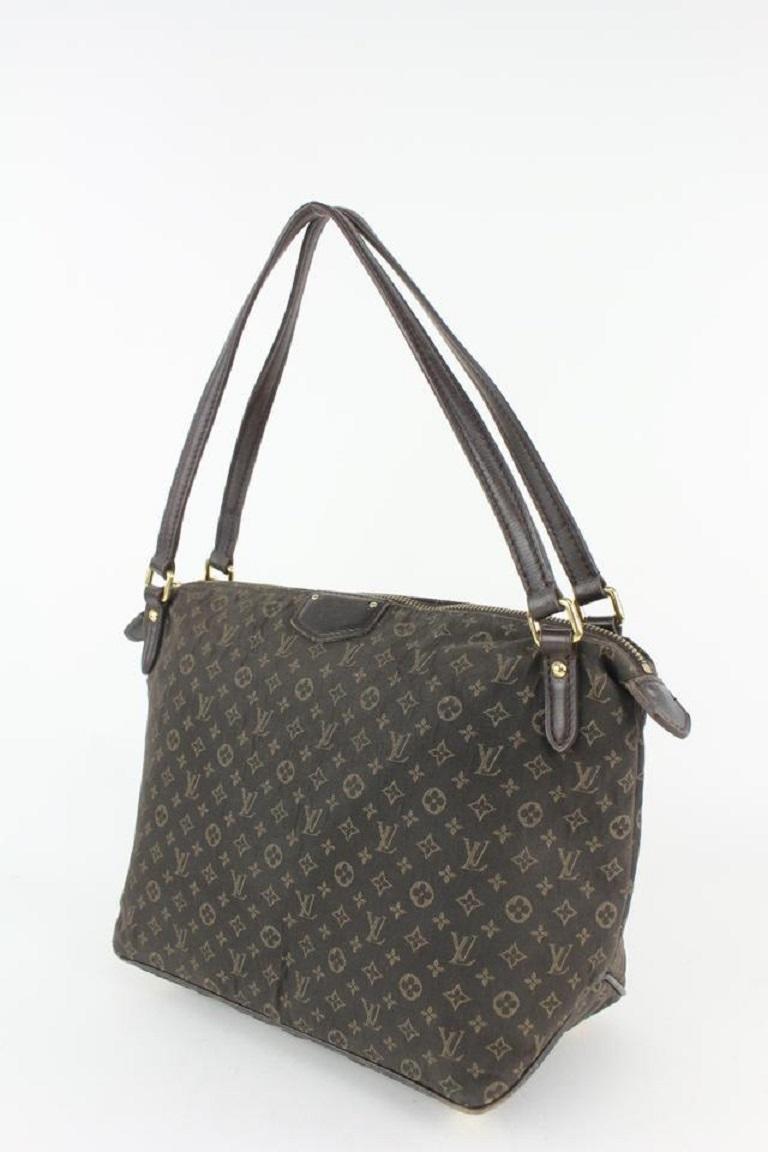 Louis Vuitton Fusain Brown Monogram Mini Lin Idylle Ballade Hobo Bag  3LZ1022 at 1stDibs