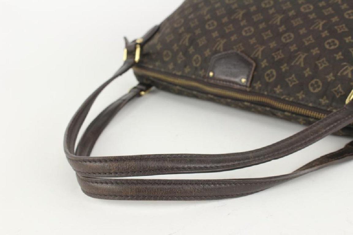 Women's Louis Vuitton Fusain Monogram Idylle Mini Lin Canvas Ballade MM 108lv5 For Sale