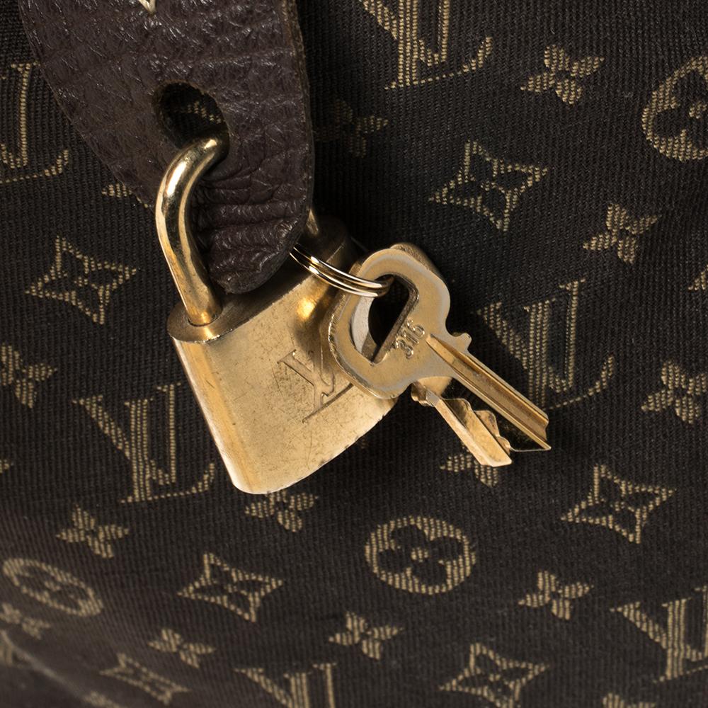 Louis Vuitton Fusain Monogram Mini Lin Canvas Speedy 30 Bag 5
