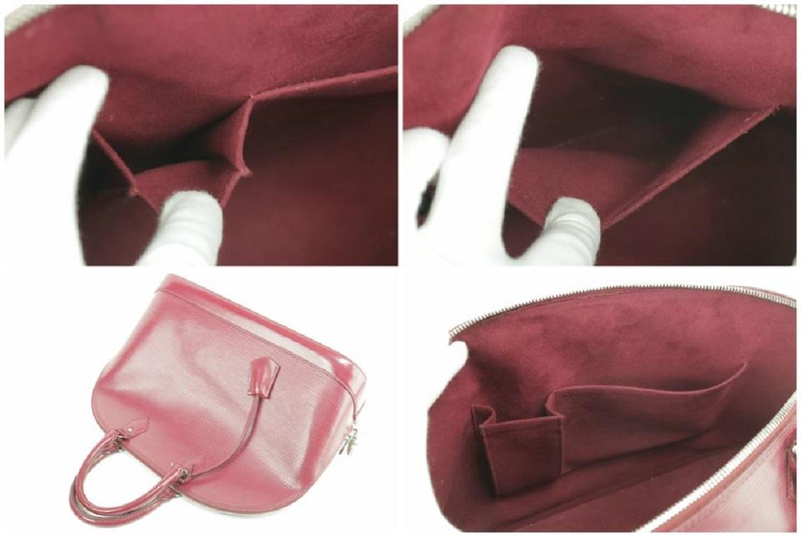 Pink Louis Vuitton Fuschia Epi Leather Alma GM 7LV92 For Sale