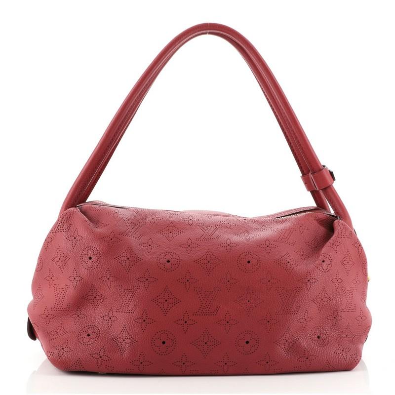 Brown Louis Vuitton Galatea Handbag Mahina Leather MM