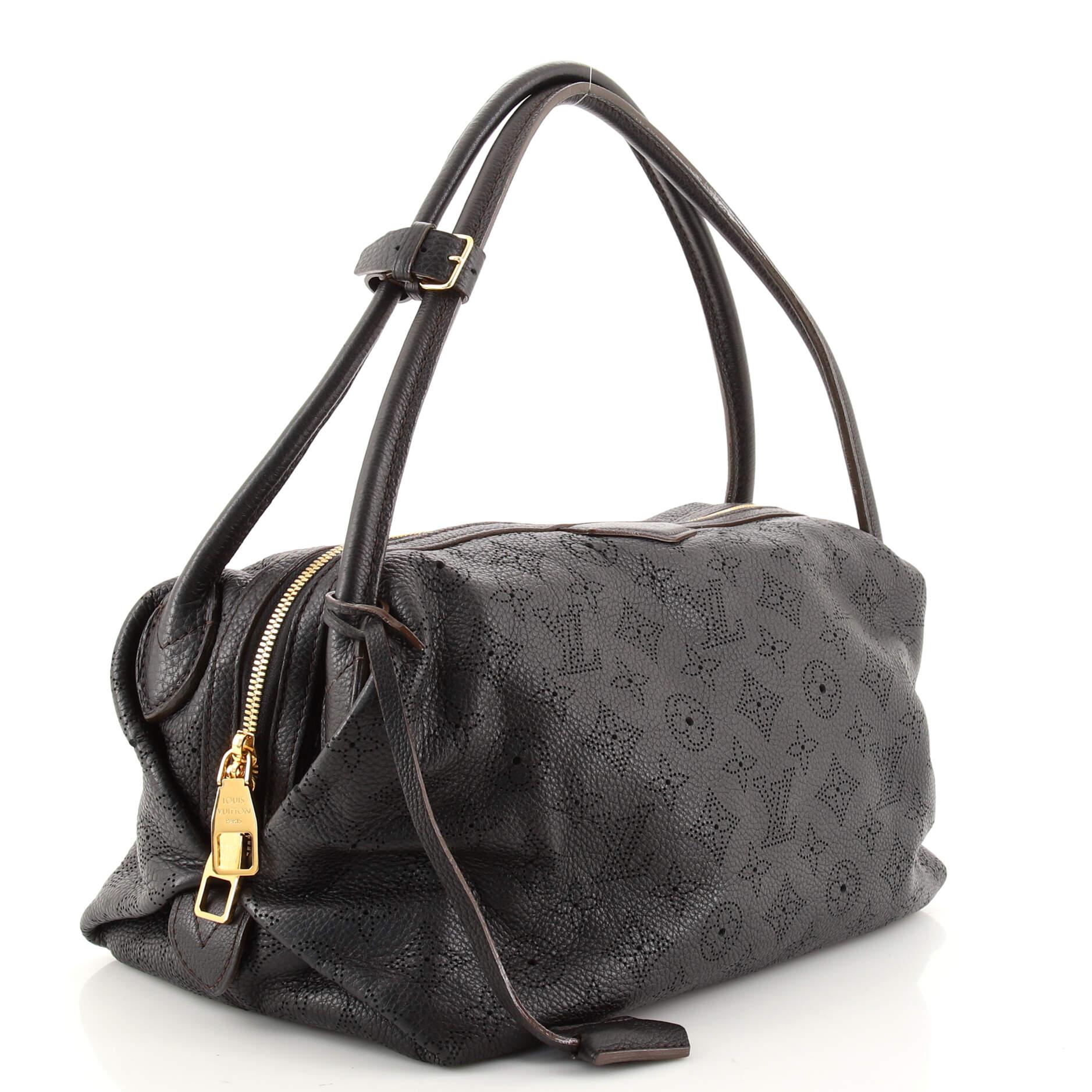 Louis Vuitton Galatea Handbag Mahina Leather PM In Good Condition In NY, NY