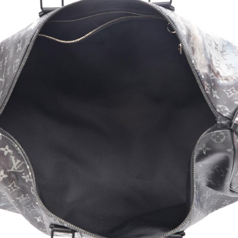 Black Louis Vuitton Galaxy Monogram Keepall Bandouliere 50