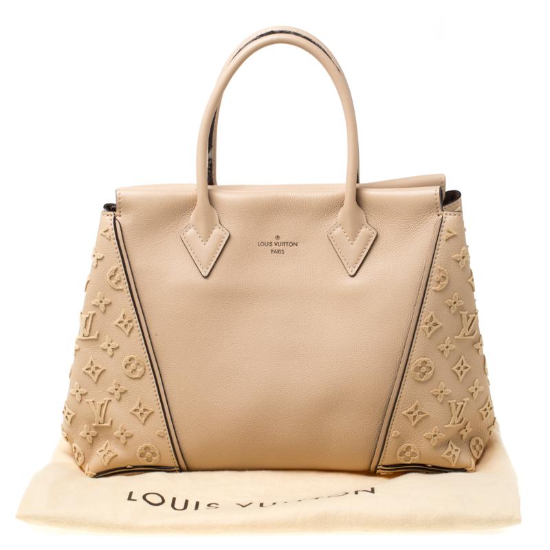 Louis Vuitton Galet Beige Monogram Velvet and Veau Cachemire Leather W PM Bag 8