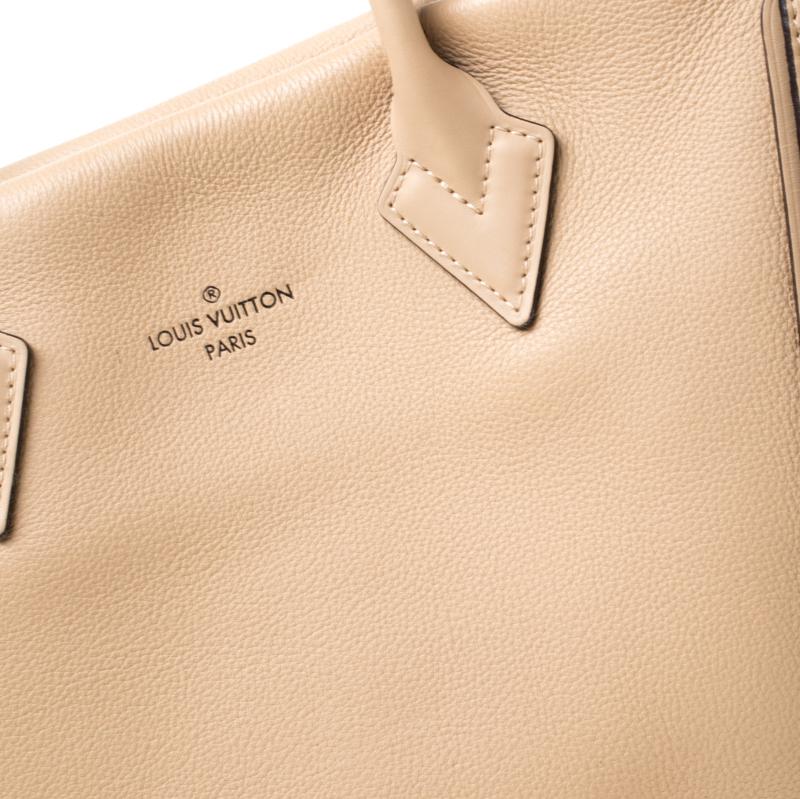 Louis Vuitton Galet Beige Monogram Velvet and Veau Cachemire Leather W PM Bag 2