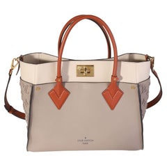 Louis Vuitton Galet Calfskin & Tufted Monogram On My Side MM Tote