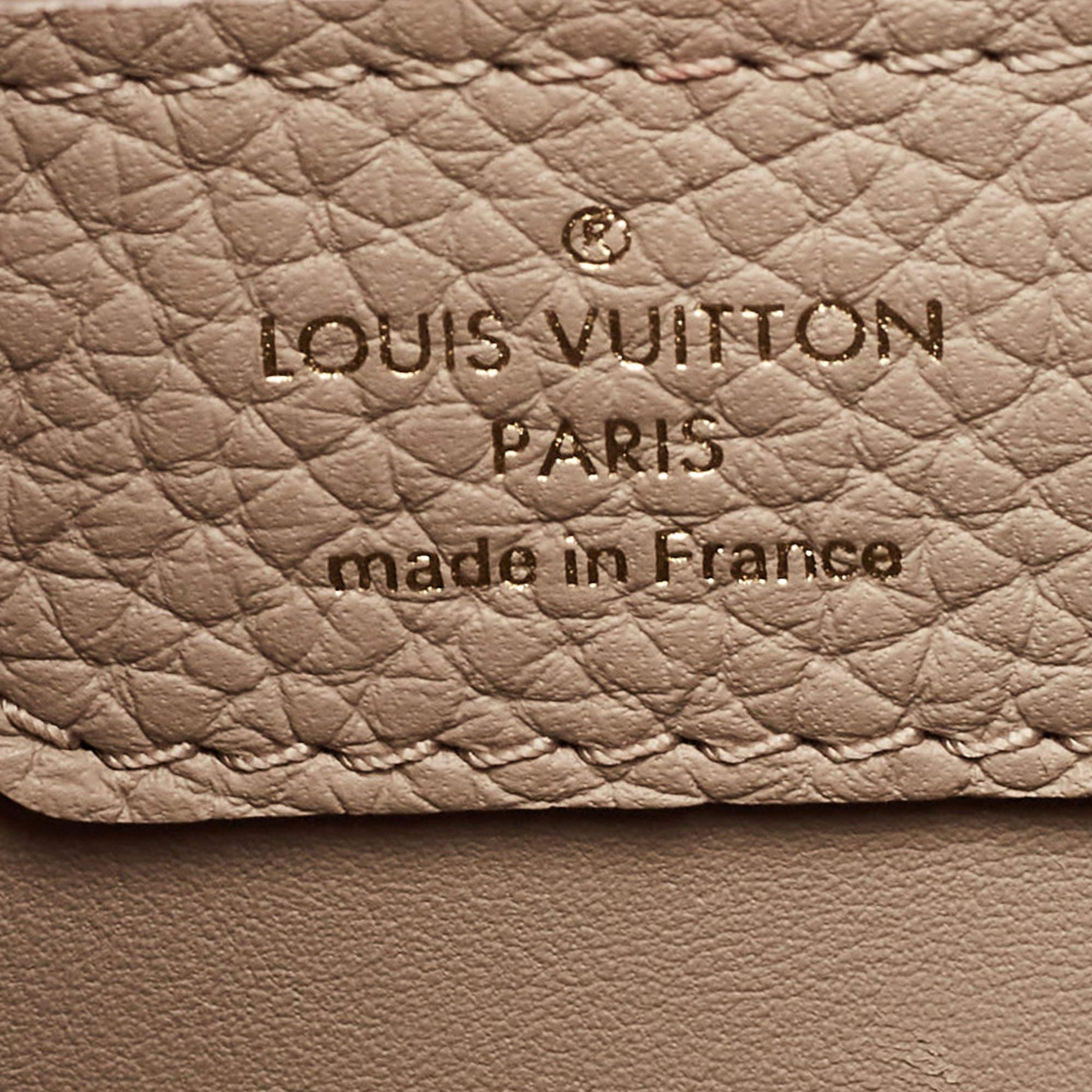 Louis Vuitton Galet/Creme Monogram Flower Taurillon Leather Capucines BB Bag 7