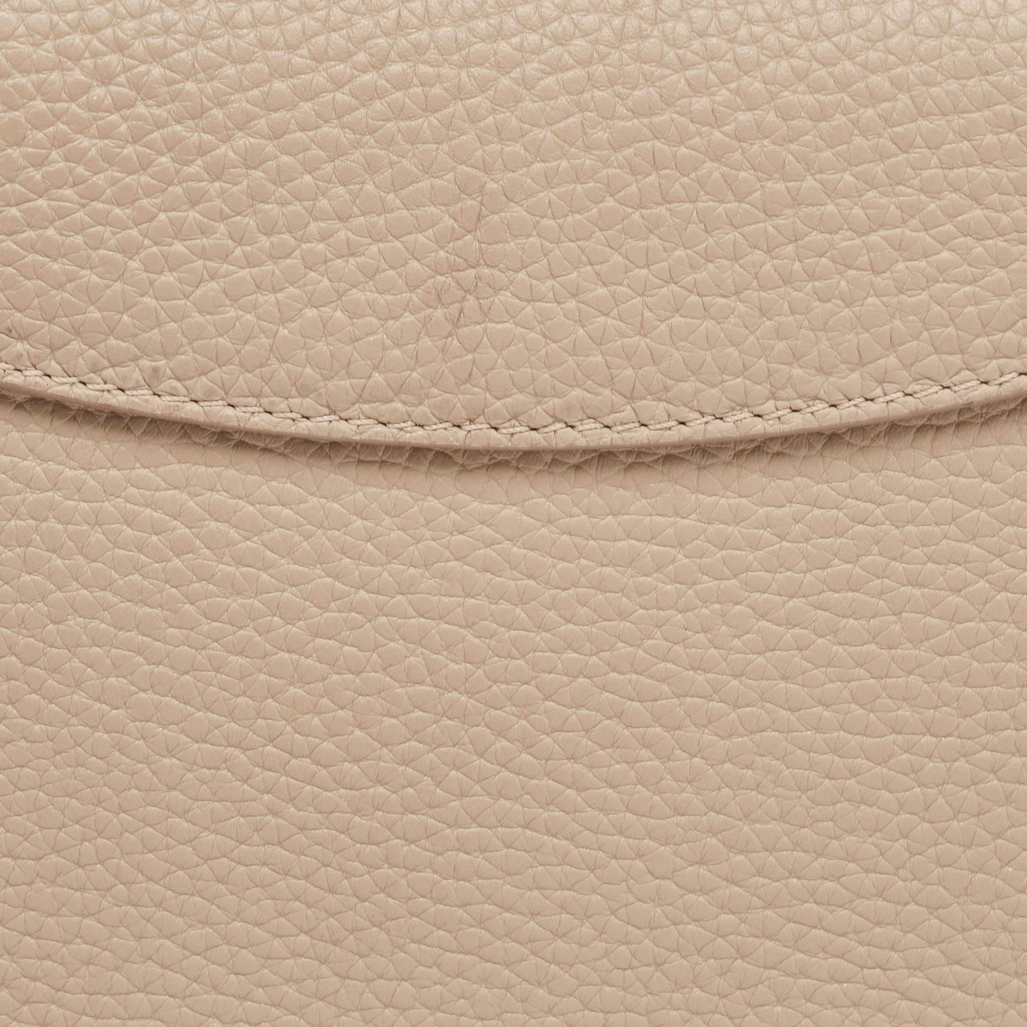Louis Vuitton Galet/Creme Monogram Flower Taurillon Leather Capucines BB Bag 4