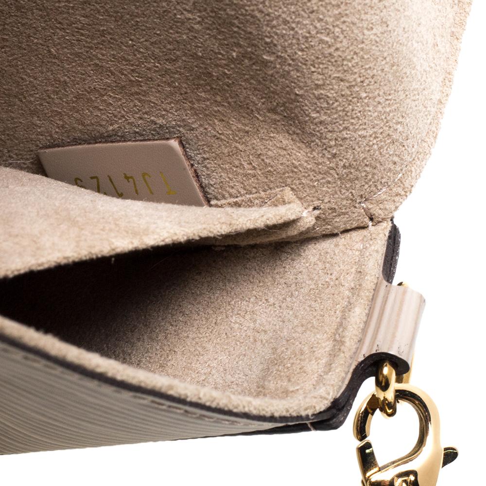 Brown Louis Vuitton Galet Epi Leather Pochette Felicie Bag