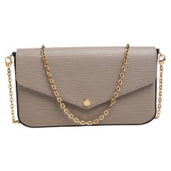 Louis Vuitton Galet Epi Leder Pochette Felicie Tasche