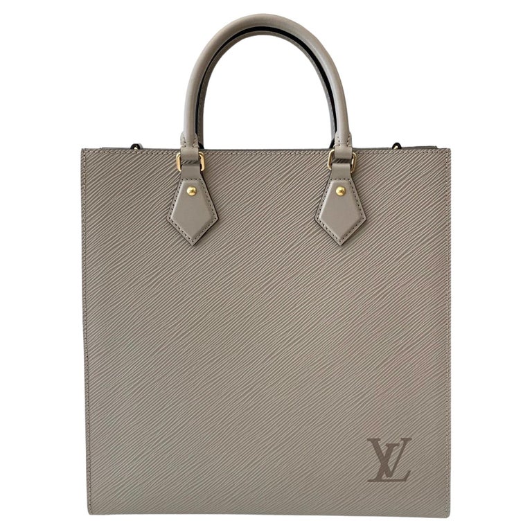 Louis Vuitton Galet Gray Epi Leather Sac Plat PM Bag For Sale