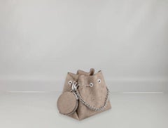 Louis Vuitton Galet Grey Mahina Perforated Calf Leather Bella