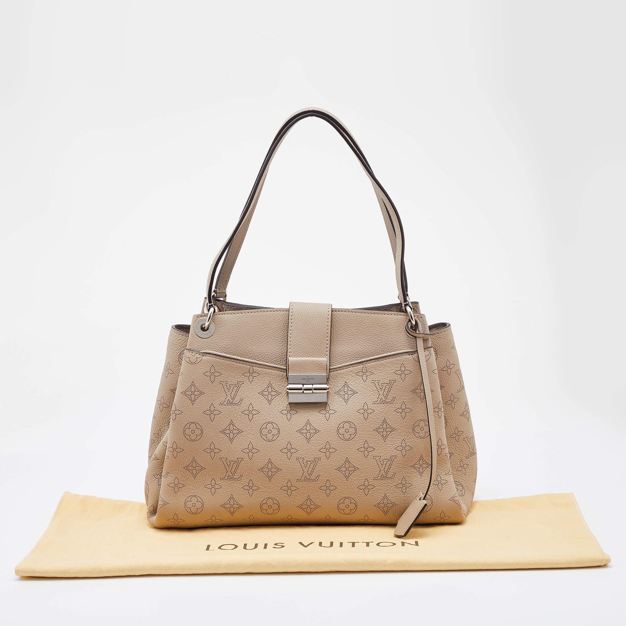 Louis Vuitton Galet Monogram Mahina Leather Sevres Bag 8